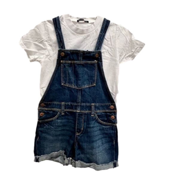 NWT Girls Shorts Overalls - size Large (10/12) - Picture 3 of 3